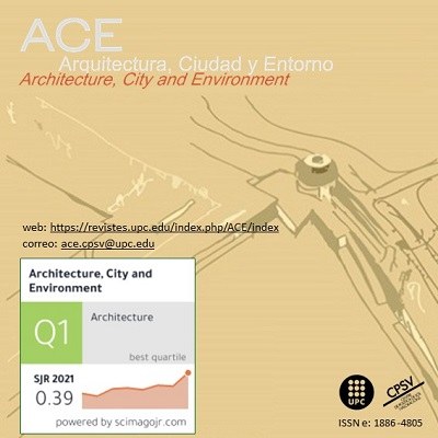 ACE: Architecture, City and Environment es sitúa al Q1 del SJR (2021)