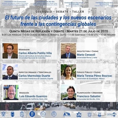 Cinquena taula de reflexió i debat del col·loqui - debat - taller: El futur de les ciutats i els nous escenaris enfront de les contingències globals