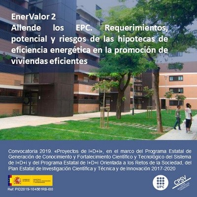 Concessió de finançament del projecte, de R+D+i, EnerValor2