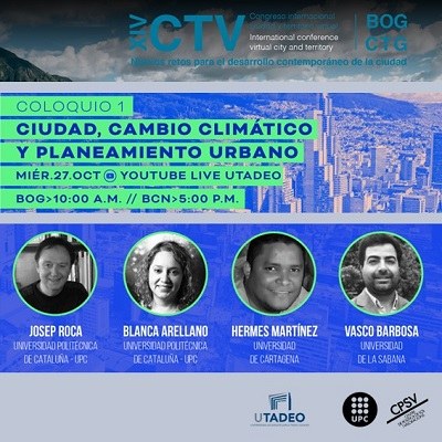 Esdeveniment preparatori 2021 del XIV CTV, col·loqui Ciutat, canvi climàtic i planejament urbà