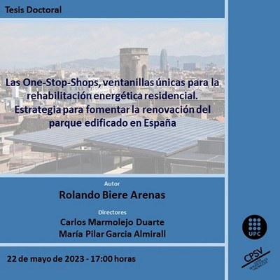 Lectura de tesi del doctorado en Gestió i Valoració Urbana i Arquitectònica, DGVUA