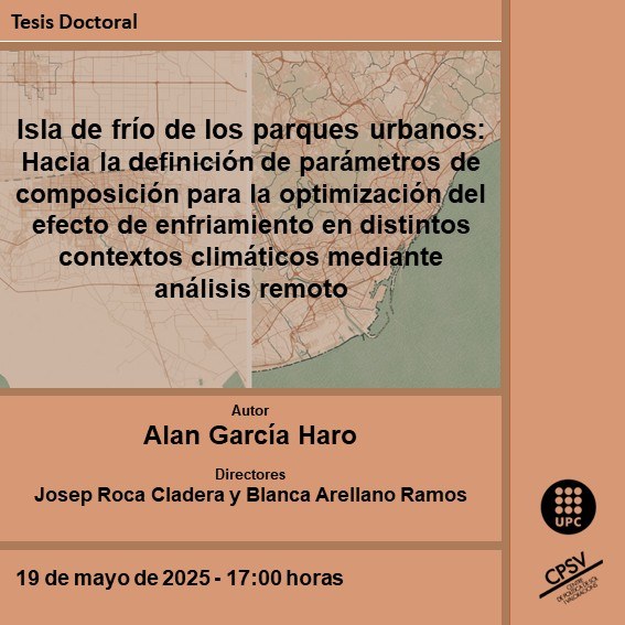 Lectura de tesi del doctorado en Gestió i Valoració Urbana i Arquitectònica, DGVUA