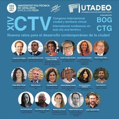 XIV CTV 2022, International Conference Virtual City and Territories, Bogotá - Cartagena de Indias