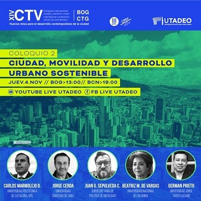 Evento preparatorio 2021 del XIV CTV, coloquio Ciudad, movilidad y desarrollo urbano sostenible