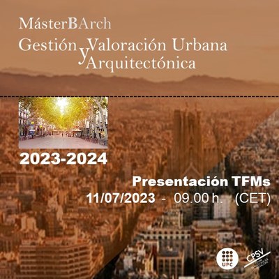 Presentación de trabajos finales de máster 2022-2023